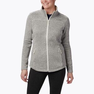 Columbia Canyon Point Fleece Jacket Size M Gray Full Zip Gorpcore